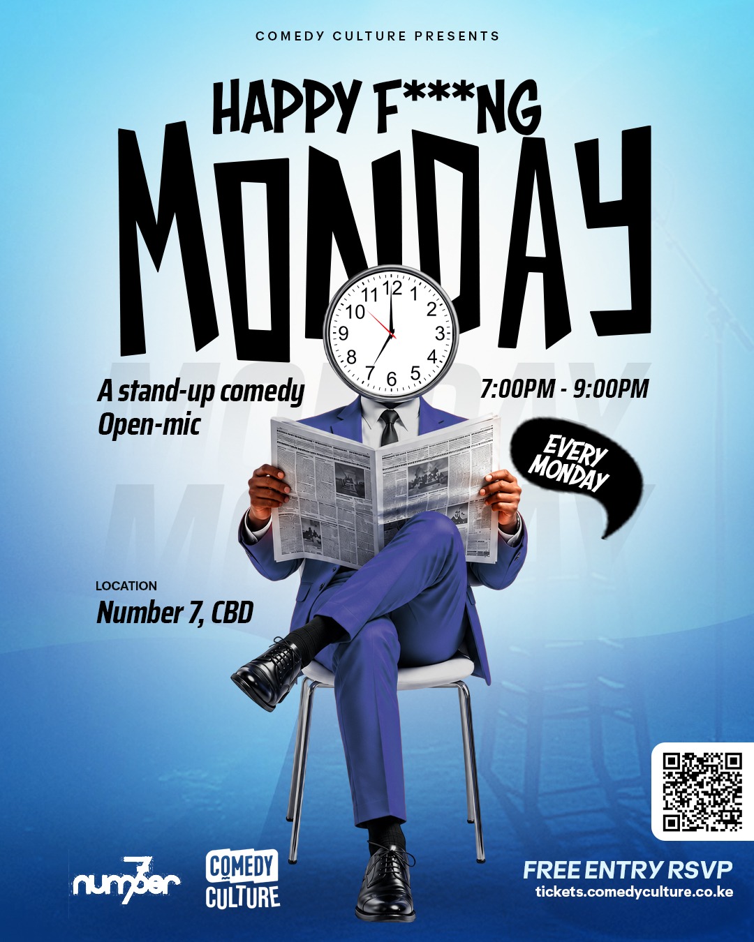 HAPPY F***NG MONDAY; A STAND-UP COMEDY OPEN MIC - 26th October Edition